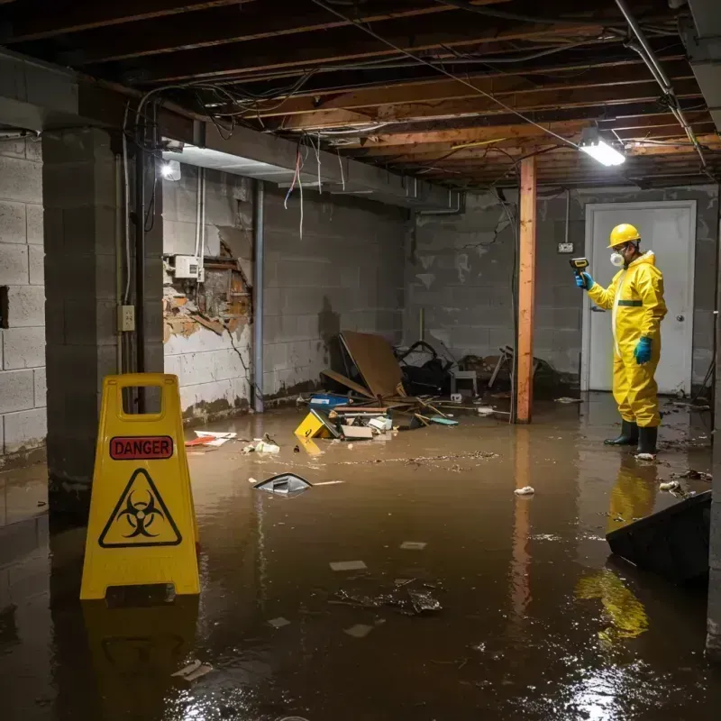 Flooded Basement Electrical Hazard in Pymatuning Central, PA Property